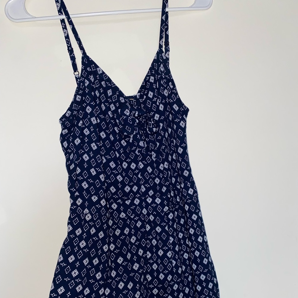 Casual navy blue romper